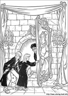 an illustration of a man and woman in front of a mirror