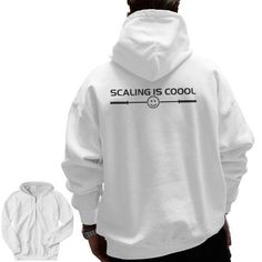 Shop Scaling Is Cool Smiling Barbell Zip Up Hoodie Back Print high-quality, affordable prices with many colors and sizes. This product with unique design perfect gifts for any occasion, get your today! Smile Icon