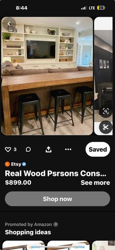 an ad for the real wood person's cons on sale in store now