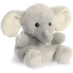 Aurora World Plushes Palm Pals Elephant Plush, 5 Inches, 1 Count Palm Pals, Soft Toys Making, Nursery Toys, Kawaii Plushies, Fun Sized, Hello Baby