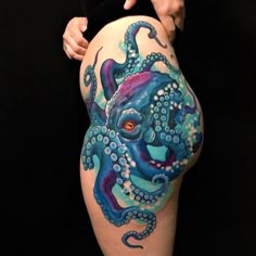 Sea Creatures Tattoo, Blue Ring Octopus, Kraken Tattoo, Seahorse Tattoo, Worlds Best Tattoos, Quality Tattoo