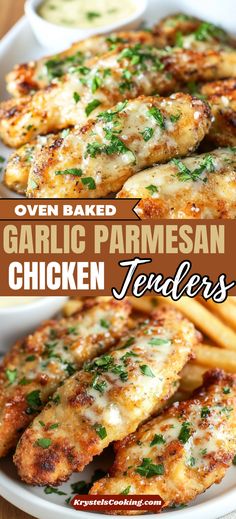 Garlic Parmesan Crispy Chicken Tenders Chicken Dinner Recipes Healthy Baked, Chicken Tenderloins Recipes Easy, Quick Chicken Tenderloin Recipes Easy Dinners, Chicken Tenderloins Dinner Ideas, Catering Chicken Recipes, Simple Chicken Tenderloin Recipes, Recipe Using Chicken Tenderloins, Chicken Tender Ideas For Dinner, Quick Chicken Dishes For Dinner