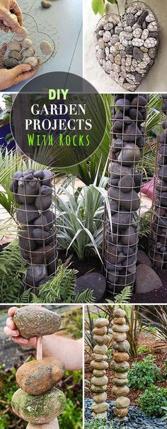 garden projects with rocks and plants