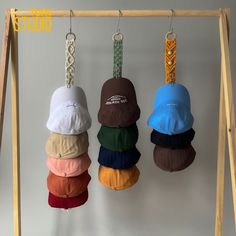 Personalized Cap Rack, Hat Storage, Gift For Father, Home Organization, Closet Organizer, Baseball Hat Hanger, Wall Mount Cap Rack 💖 Welcome to Tuny Studio! ☘ Looking for a stylish and practical way to store your baseball caps? Look no further than our Macrame Cap Rack! This fun home decor piece is perfect for any baseball-themed room or boho-inspired space. With its vertical design and snapback cap display, it's also a great gift for him, especially for Father's Day or as a baseball coach gift. This macrame hanger doubles as an entryway organizer and farmhouse decor piece, making it the perfect addition to any home. ☘ This Macrame Hat Hanger is handcrafted/ hand woven with Natural Friendly Cotton Cord and High Quality Plywood. ☘ DETAIL: - Length (without hat): + 3 hats: 22 inches ~ 55cm Hat Organization Diy, Baseball Hat Wall Display Bedrooms, Trucker Hat Wall Display, Baseball Hat Collection Display, How To Store Hats, Baseball Cap Macrame Holder, Diy Hat Holder, Hat Wall Display Baseball Cap, Baseball Theme Room