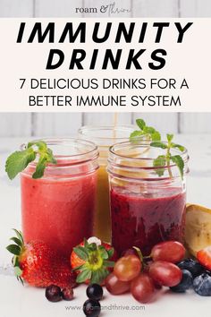 two mason jars filled with different types of drinks and the title reads, how to make your