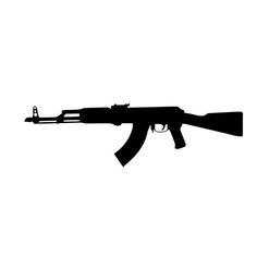 AK47 rifle vinyl decal to represent your 2nd amendment being used. Contact me for a different size or to customize with text below. The direction it faces can be reversed as well. Just add a note to seller. Made from premium indoor/oudoor vinyl, the decal will stick to any clean, smooth Ak47 Tattoo, Gangsta Tattoos, Muster Tattoos, Window Laptop, Selling Handmade Items, Delicate Tattoo, Tattoo Design Drawings, Dragon Tattoo, Tattoo Sketches