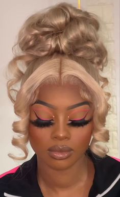 Natural Makeup With Pink Eyeshadow, Makeup With Pink Eyeshadow, Natural Makeup With Pink, Flawless Face Makeup, Birthday Makeup Looks, Birthday Hairstyles, Makeup For Black Skin, Beauty Routine Tips, Glam Makeup Look