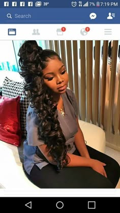 Brazilian,Peruvian,Malaysian,Indian Hair Go follow @conniehair for more celebration of Black Beauty, Excellence and Culturee 100% Virgin Brazilian Human Hair Bundles with Closures Ponytail Hairstyles Curly Hair, Ponytail Hairstyles Curly, Hair Styles For Black Women, Styles For Black Women, Hairstyles Curly Hair, Hairstyles Curly, Sleek Ponytail