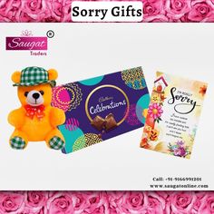 Sorry gifts Teddy Bear Chocolate, Bear Chocolate, Hamper Box, Chocolate Hampers, Hamper Boxes, Chocolate Box