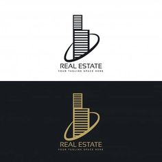 the real estate logo is designed for real estate, which has been used to create an elegant