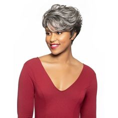 Alicia Beauty Foxy Silver Collections Layered Blonde Pixie Short Wig, Premium Advanced Fusion High Heat Synthetic Fibers, Lightweight Secure Natural Look and Feel - GWENDOLYN Color: Multicolor. Layered Blonde, Chic Short Hair, Hair Braiding Styles, African Hair Braiding, African Hair Braiding Styles, Long Curly Wig, Braiding Styles, Natural Gray Hair, African Hair