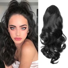 Just found this amazing item on AliExpress. Check it out! $3.82  66％ Off | Ponytail Extension Long Curly Ponytail Clip in Claw Hair Extension Natural Looking Synthetic Hairpiece for Women, Dark Brown,Gol Long Curly Ponytail, Deep Wavy Hair, Hair Extensions Ponytail, Curly Hair Pieces, Ponytail Clip, Wavy Hair Extensions, Hairpieces For Women, Curly Hair Women