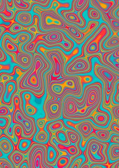 an abstract background with different colors and shapes in the form of swirls or waves