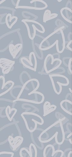 a gray and white background with hearts on it