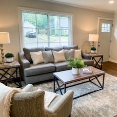 the living room is clean and ready for us to use in its new owner's home