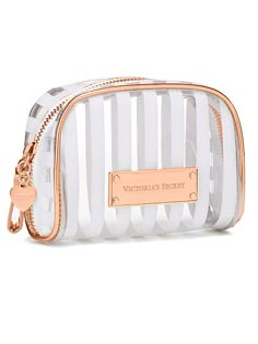 Mini Cosmetic Bag from Victoria's Secret R100,00 Cute Makeup Bags, Pink Accessories, Eye Makeup Tips, Makeup Bags, 로고 디자인, Cosmetic Pouch, Beauty Bag, Beauty Accessories, Travel Case