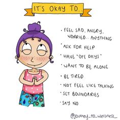 Wellness Instagram, Mental Health Day, Perfectionism, It's Okay, Mental And Emotional Health, Social Emotional Learning, Self Care Activities, Self Compassion