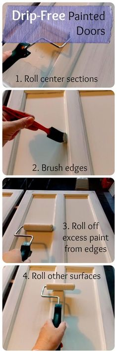 the instructions for how to paint drawers