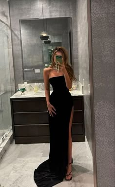 SSR215,Mermaid Black Prom Dress Strapless Long Prom Evening Gown · SheSheRose · Online Store Powered by Storenvy Simple Black Prom Dress, Prom Dresses Long Black, Formal Dresses Graduation, Black Prom Dress, Black Prom, Prom Dress Inspiration, Prom Outfits, Looks Chic, Evening Dresses Long