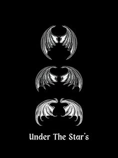 the cover for under the star's album, with two wings on each side