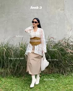 Outfit Kebaya Modern, Berkain Modern, Berkain Outfit, Kebaya Casual, Kebaya Outfit, Curvy Casual Outfits