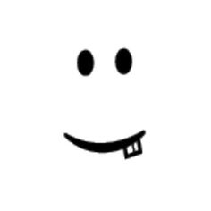 a black and white drawing of a smiley face