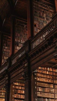 an old library filled with lots of books