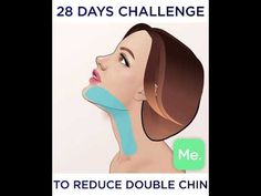 Double Chin Exercises, Simple Poses, Reduce Double Chin, Chin Exercises, Face Yoga Exercises, Face Yoga Facial Exercises, Facial Yoga, Days Challenge, Home Simple