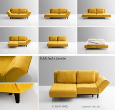 the different types of sofas are shown here