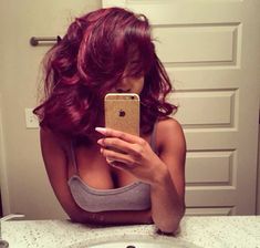 Burgundy Hair, Mia 3