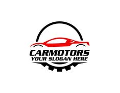 a car logo with the words,'car motors your slogan here '