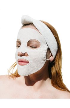 What it is: A reusable sheet mask that helps improve the appearance of your skin—plus a headband to make washing your face easy.What it does: The dye-free, naturally hypoallergenic, antibacterial and antimicrobial sheet mask will complement and enhance skin-care products you already use, while giving your complexion a whole new glow. Sustainably made with lyocell from organic bamboo, pair this sheet mask with your own skin-care products to help improve their performance and the appearance of you Mask Spa, Lemon Face Mask, Derma Rolling, Organic Facial, Spa Headband, Sheet Masks, Face Roller, Derma Roller, Favorite Skincare Products