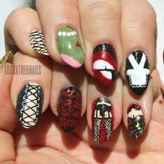 https://www.tumblr.com/dashboard Rocky Horror Picture Show Nails, Rocky Horror Nails, Inspo To Draw, Show Nails, Nails Scary, Movie Nails, Nails Pointy, Rocky Horror Costumes