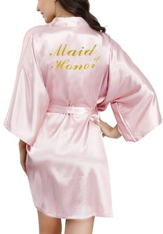 a women's robe that says mother of the bride