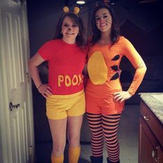 Simple methods to improve your an understanding of teen costumes #teencostumes Partner Halloween Costumes, Duo Day, Best Friend Costumes, Twin Halloween, Pooh And Tigger, Friend Costumes