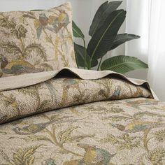 PRICES MAY VARY. Queen size quilt set (3Pcs): 1 quilt/coverlet 90*96 inch, 2 pillow shams 20*28 inch Material: 100%Cotton high-density fabric,soft and comfy,breathable,lightweight for all year round without getting sweaty. The quilt features a vintage Americana aesthetic with a charming print of birds, flowers, and leaves in hues of blue, red, yellow, and green. The quilted style gives a homespun, handmade look that is both cozy and inviting. The printing is done using environmentally-friendly d Quilt Sets Bedding Luxury, Farmhouse Quilt Bedding Overstock, Farm Country Bedding, European Farmhouse Bedroom Bedding & Blankets, Bedding Styling Farmhouse, Vintage Farmhouse Bedroom Overstock, 10’x10’ Bed Spreads, Quilt Sets Bedding Farmhouse Target, Quilt Sets Bedding Bed Bath & Beyond