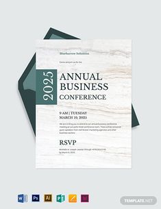 an annual business conference flyer template