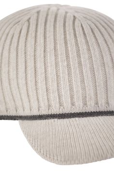 This baseball cap is your new go-to for cozy elegance, blending luxurious virgin wool, cashmere, and silk with a playful ribbed design. It's like wearing a warm hug with a touch of sparkle thanks to its nickel-free jewel detailing. Perfect for those who love style with a hint of laid-back luxury. Ribbed knit for a cozy look Unlined for lightweight comfort Nickel-free jewel decoration Made in Italy Composition: 43% Virgin Wool, 32% Polyamide, 20% Cashmere, 5% Silk Silk Knit, Precious Jewels, Leather Cap, Knit Cap, Baseball Caps, Brunello Cucinelli, Bridal Shoes, Knit Patterns, Valentino Garavani