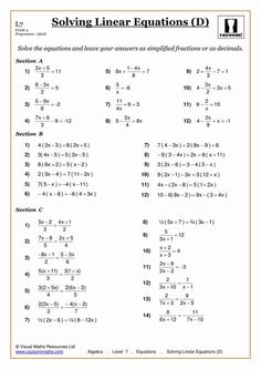 the worksheet for solve linears and functions in an ordered system is shown