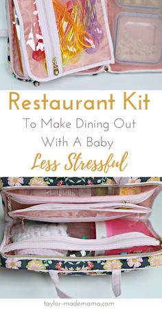 Restaurant Kit, Out To Eat, Cadeau Diy, Baby Organization