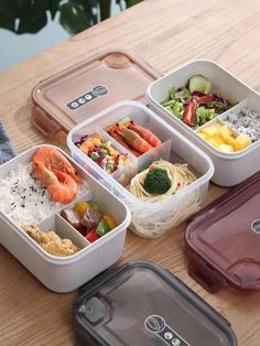 1pc Portable Lunch Box Kotak Bento, Shein Stuff, Student Lunches, Lunch Box Containers, Lunch Box Set, School Lunch Ideas, Insulated Lunch Box, Lunch Containers