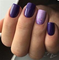 Dark Purple Nail Polish, Dark Purple Nails, Purple Nail Art, Purple Nail Polish, Purple Nail Designs, Nail Colors Winter, Color Nails, Light And Dark