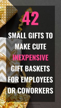 42 small gifts to make cute inexpensive gift baskets for employees or coworkers in the gift guide on mindfulnessinspo.com Small Gift Ideas For Employees, Diy Gifts For Office Coworkers, Cute Employee Christmas Gifts, Gift Ideas For Supervisor, Coworker Thank You Gift Ideas, Co Worker Xmas Gifts, Cheap Xmas Gifts For Coworkers, Co Workers Gifts, Christmas Gift For Office Staff