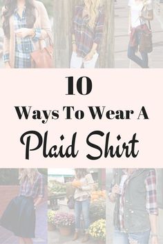 When it comes to choosing clothes to wear in the Fall, one of the favorite tops is a plaid shirt.  The plaid pattern, especially if the colors are burgundy or green, fits right in with a fall wardrobe.  Plaid is also popular in the Winter and Spring seasons.  In the Fall, you can wear plaid… How To Style A Flannel Shirt, Flannel Around Waist, How To Wear A Plaid Shirt, How To Wear A Flannel, Ways To Wear A Flannel, How To Style A Flannel, Styling A Flannel, Flannel Shirt Outfit, Plaid Shirt Outfits