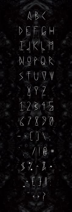 some type of writing on a black background