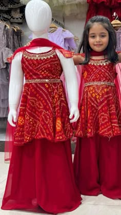 Bandhani Dress Kids, Bandini Dresses For Kids, Baby Girl Sarara Dress, Russian Makeup, Print Mirror, Baby Fancy Dress, Millions Of Followers, Kids Party Wear Dresses, Flared Palazzo