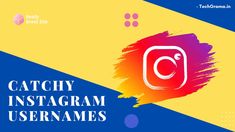 the instagram usernames logo is displayed on a colorful background