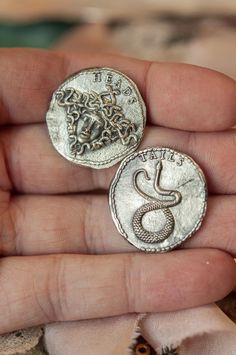 Medusa Decision-Making Coin – Sofia Zakia Medusa Jewelry, Flip A Coin, Protective Talisman, The Fates, Turn To Stone, Hand Pendant, Athena Goddess, Coin Design, Greek Coins