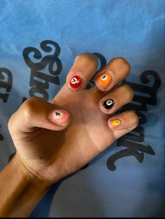 Short Natural Nails, Funky Nail Designs, Minimal Nails Art, Mens Nails, Hippie Nails, Hard Nails, Minimal Nails