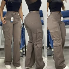 Mustard Cargo Pants Outfit, Jean Trousers For Ladies, Cargo Trousers Outfit, Fancy Pants Outfit, Dope Fashion Outfits, Jean Trousers, Street Style Outfits Casual, Cargo Outfit, Cargo Jumpsuit